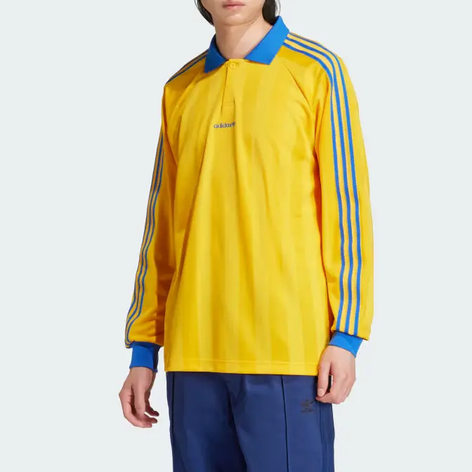 Рубашка поло мужская Crew желтая Adidas, желтый — фото 4