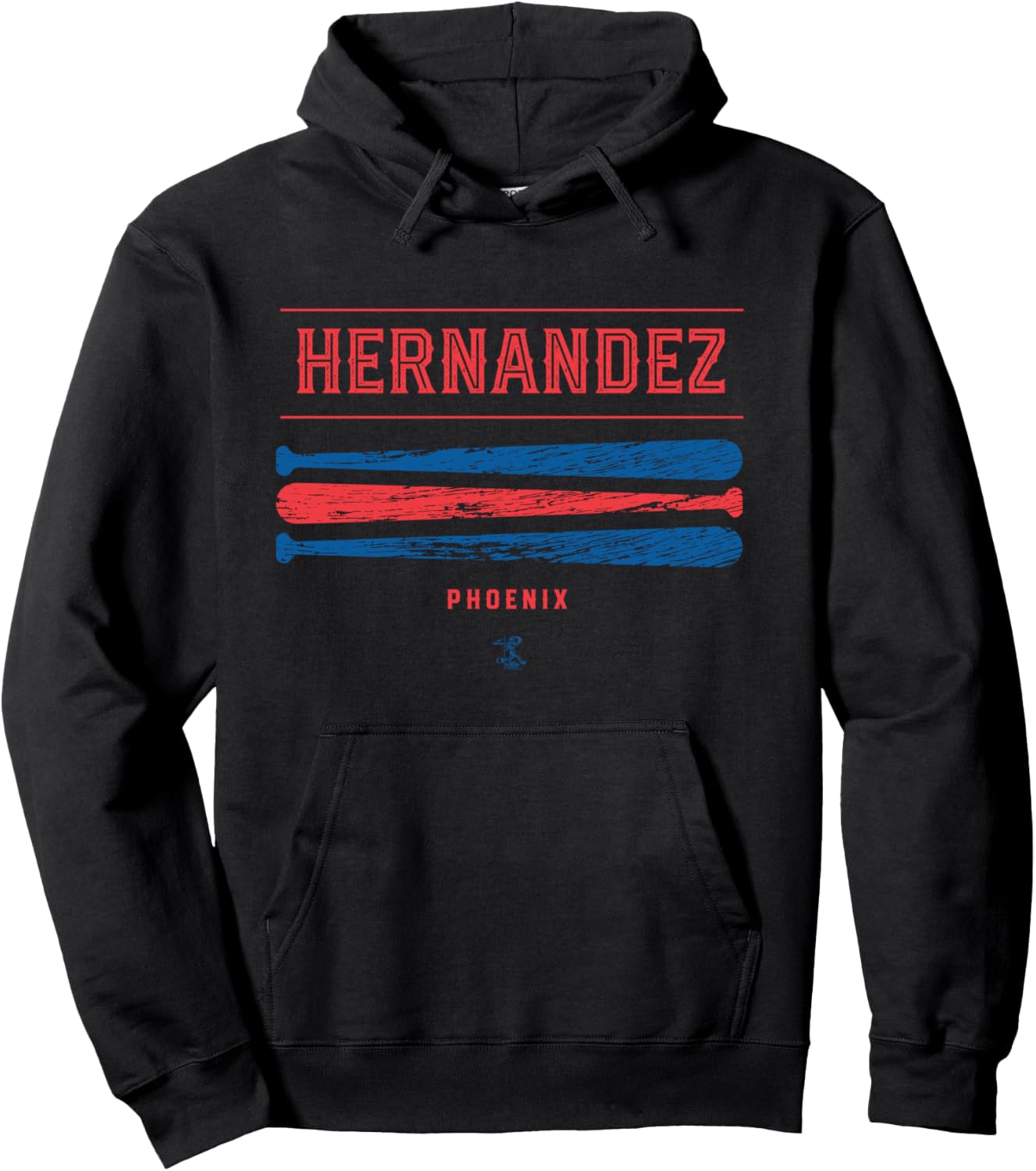 

Худи Kike Hernandez Vintage Baseball Bat Thursday Ballpark Mvp, черный