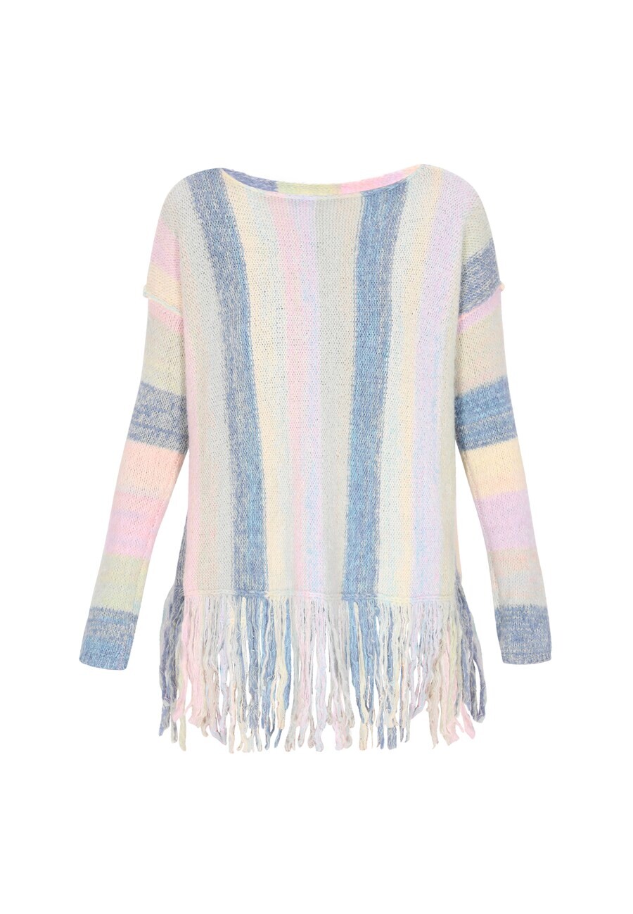 

Тонкий вязаный свитер IZIA Sweater, разноцветный