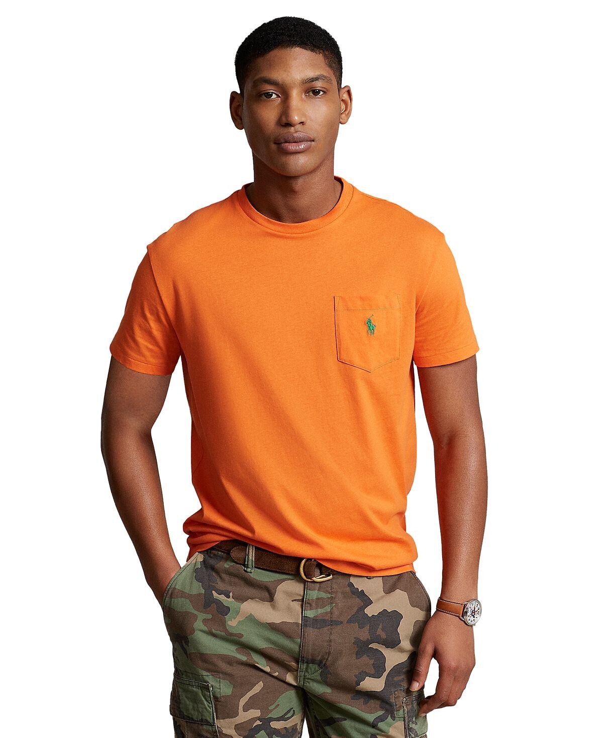 

Мужская футболка классического кроя из джерси с карманами Polo Ralph Lauren
