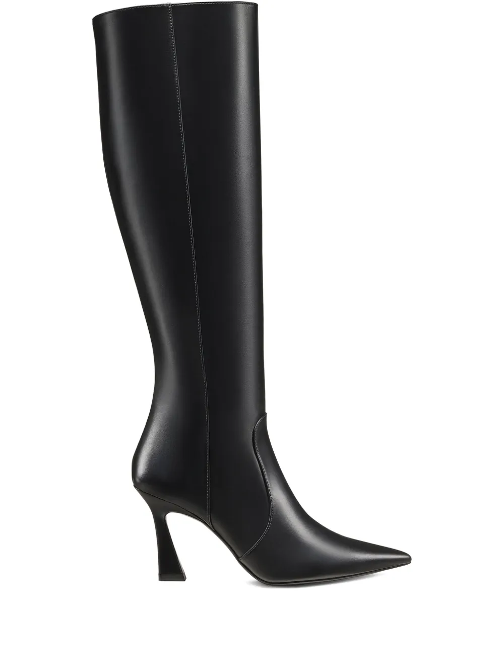 Ботильоны Vinnie с острым носком и молнией, каблук 85 мм Stuart Weitzman, черный