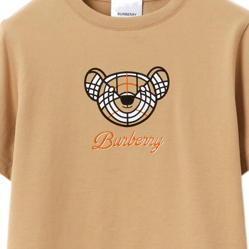 Футболка Thomas Bear для детей Burberry, бежевый — фото 4