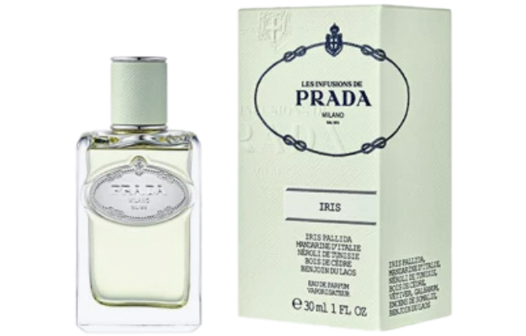 Духи Les Infusions Iris Light Fragrance Women's Perfume, древесно-цветочный аромат, туалетная вода, 30мл/50мл/100мл, подарок для девушки PRADA — фото 4