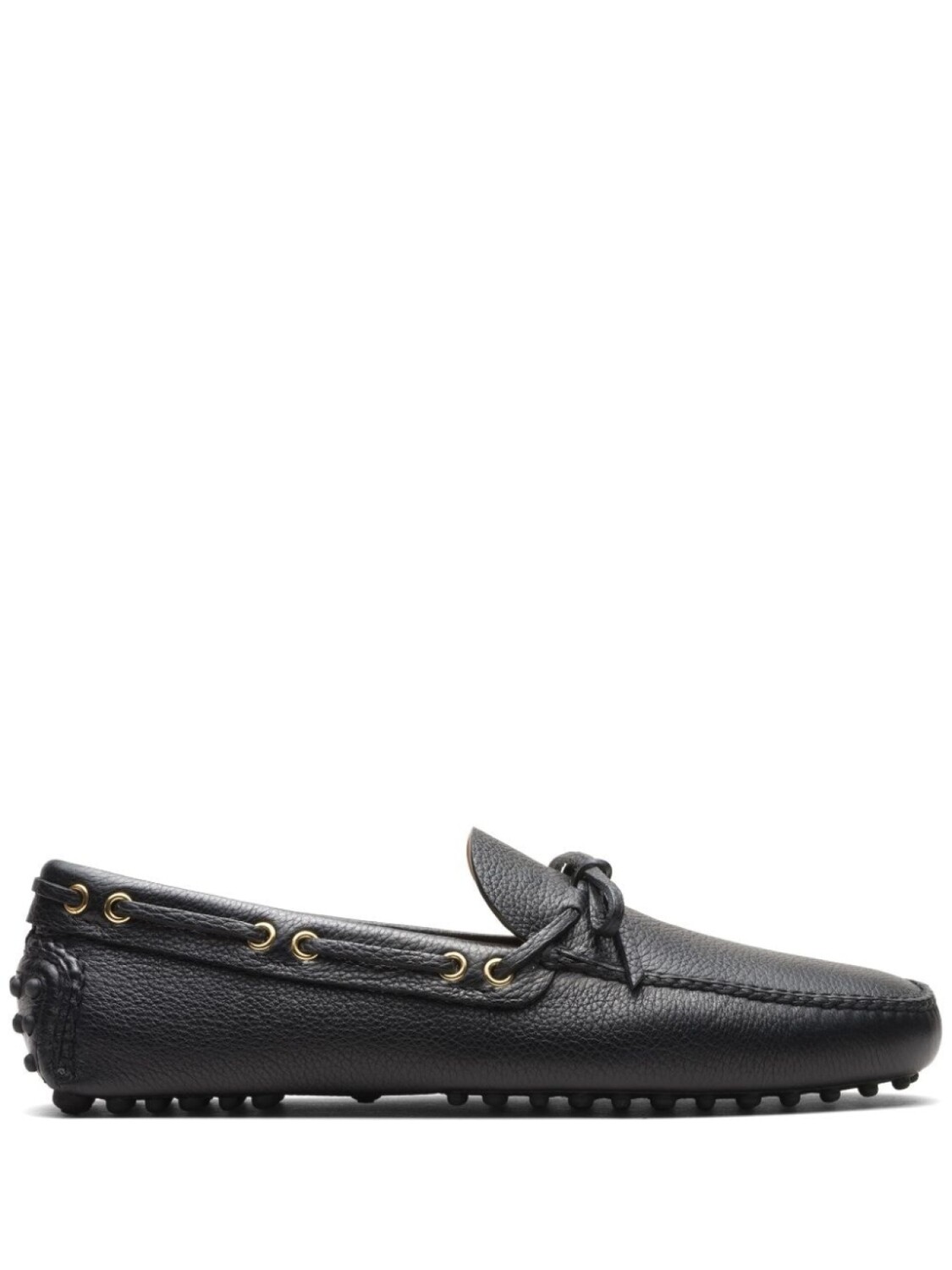 

Мокасины мужские Car Shoe кожаные с люверсами, черный