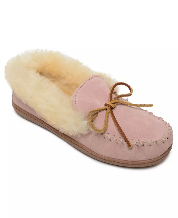 Женские альпийские тапочки из овчины Minnetonka, розовый