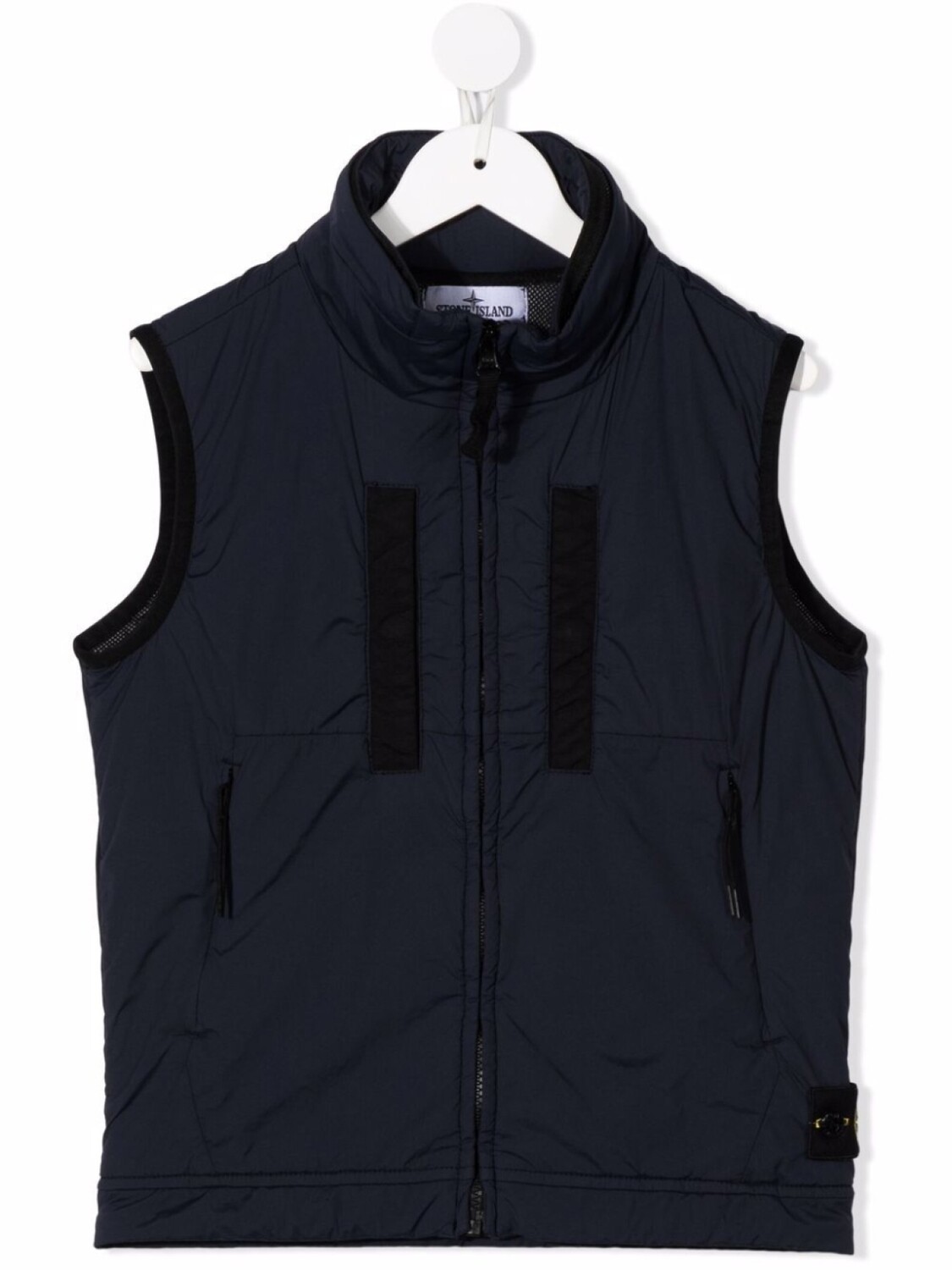 

Stone Island Junior дутый жилет на молнии, синий