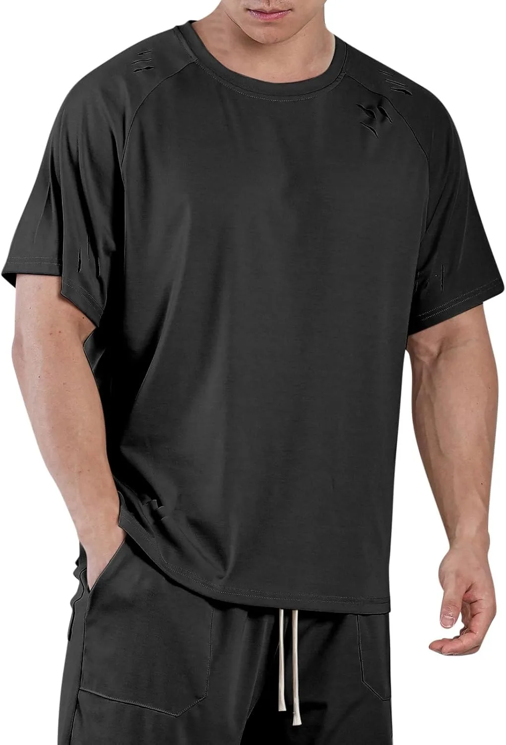 

Мужская футболка с коротким рукавом для летних тренировок