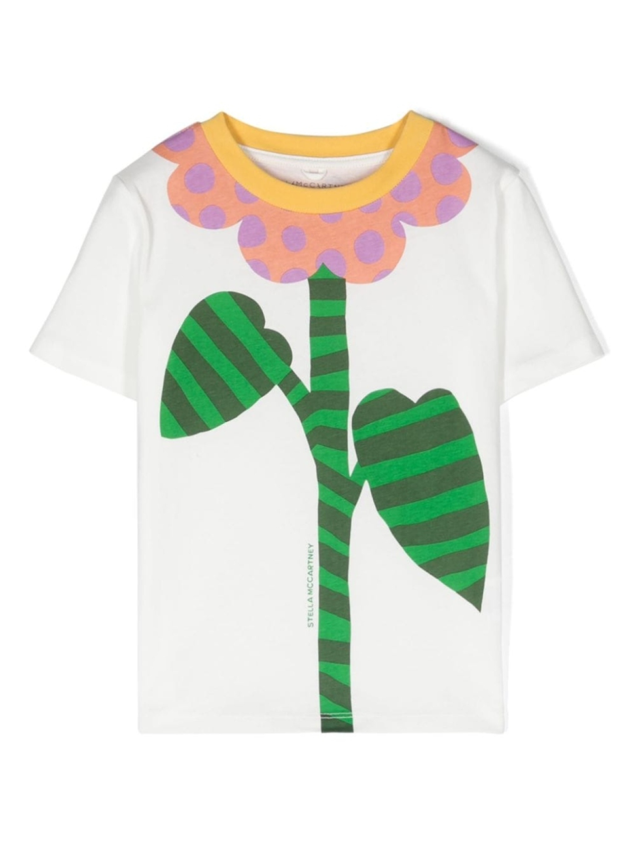 

Stella McCartney Kids футболка с принтом Flower, белый