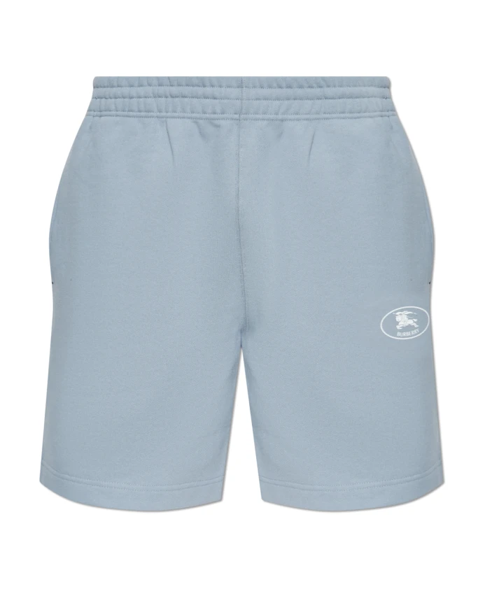 

Шорты с напечатанным логотипом Burberry, синий