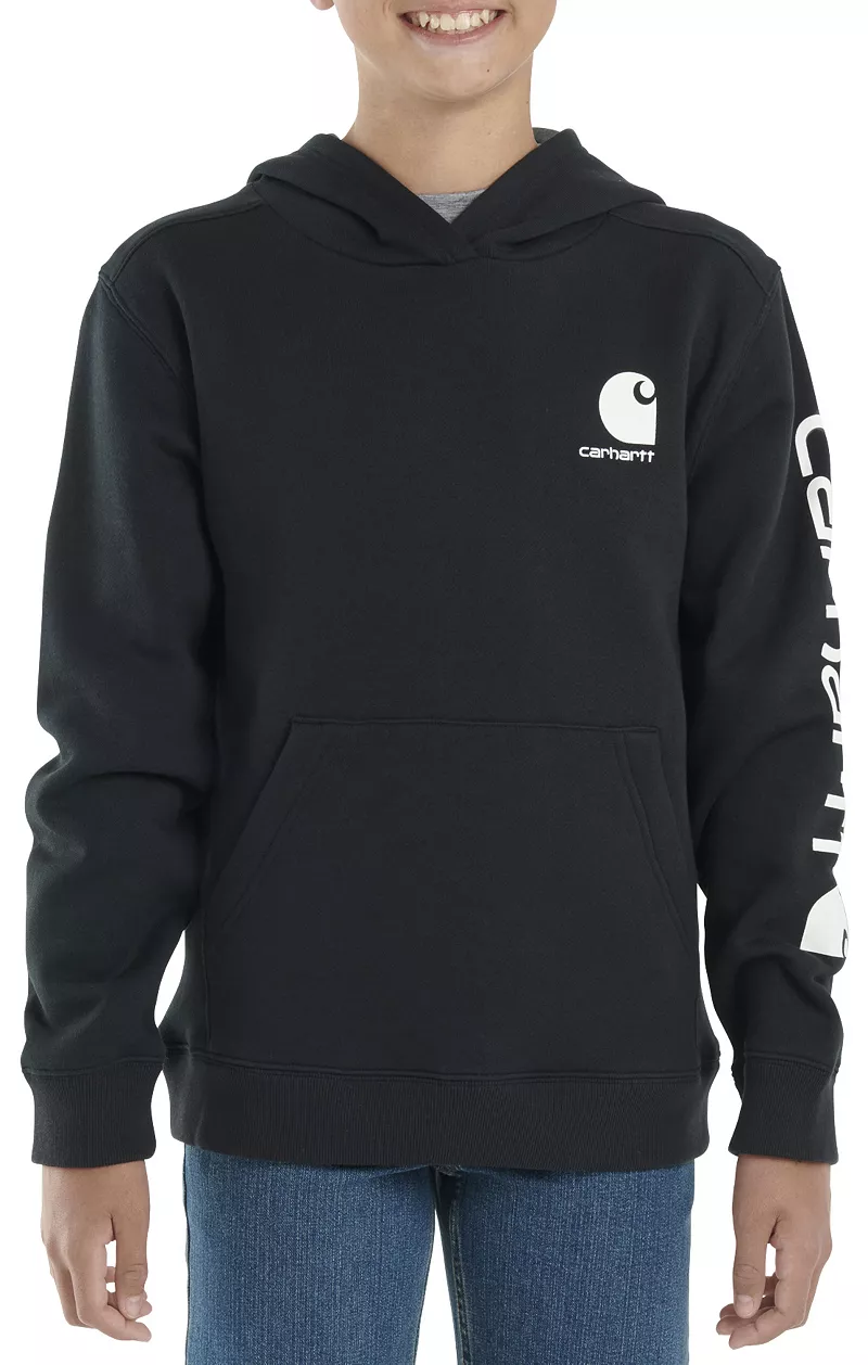 

Толстовка с рисунком Carhartt для мальчиков, цвет Caviar Black