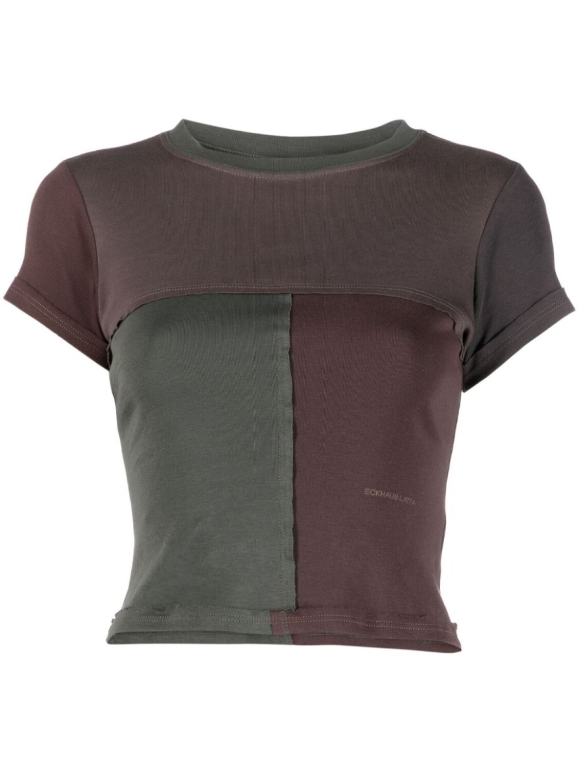 

Eckhaus Latta укороченный топ со вставками, красный