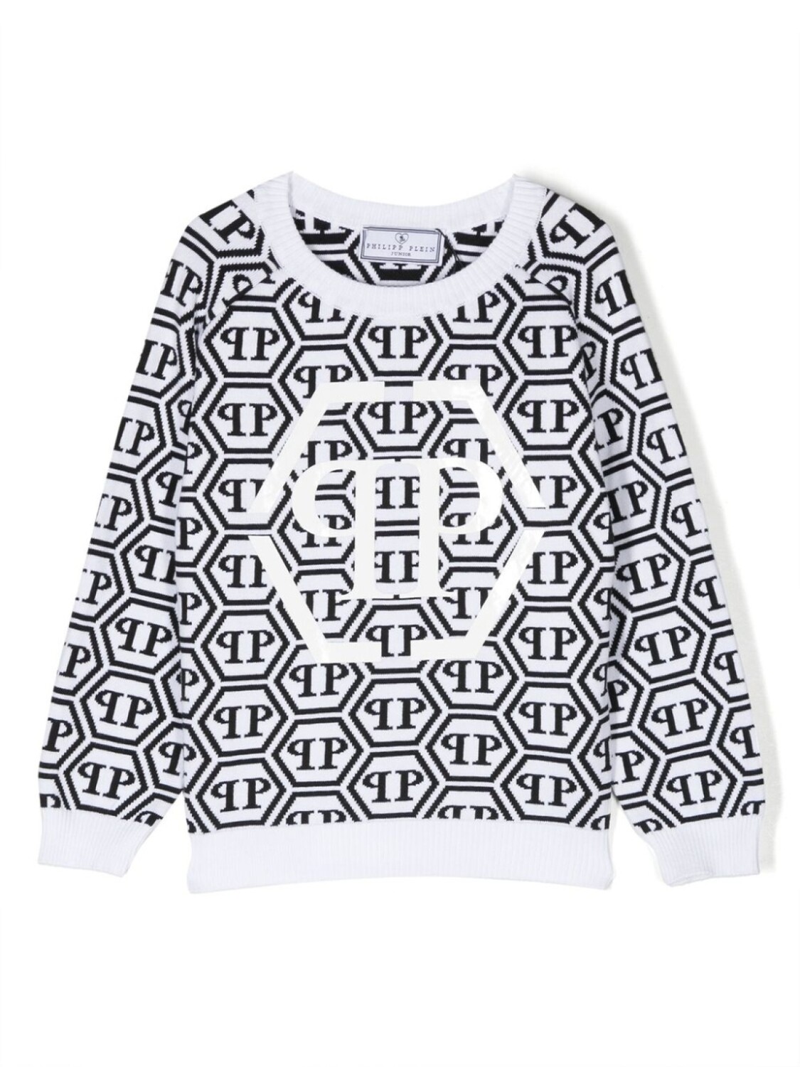 

Philipp Plein толстовка вязки интарсия с логотипом, черный