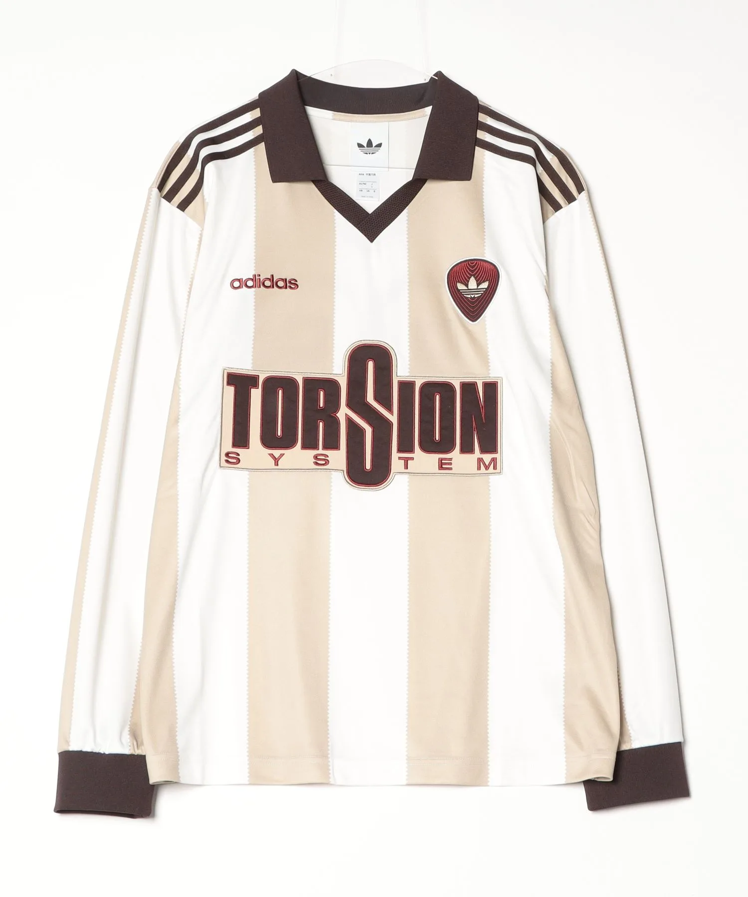 Унисекс футболка с длинным рукавом BRITCORE JERSEY adidas бежевая