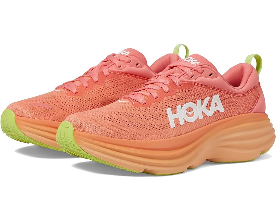 

Кроссовки Hoka Bondi 8, цвет Coral/Papaya