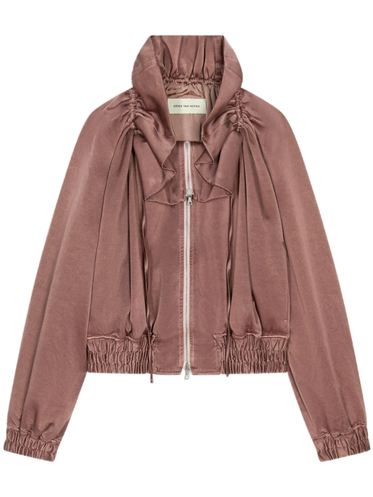 

DRIES VAN NOTEN куртка-кокон Overdyed, коричневый