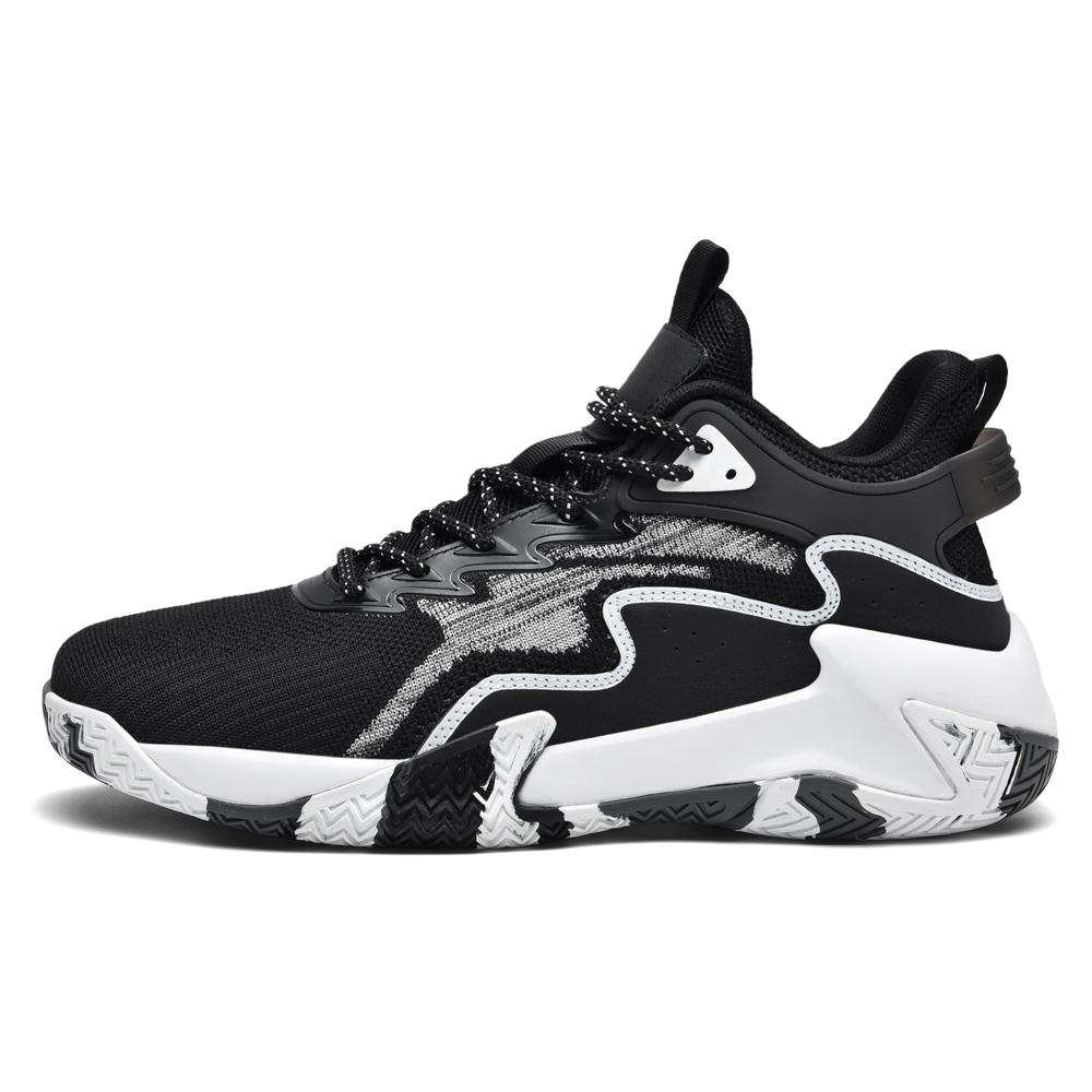 

Kastinger Амортизирующие износостойкие дышащие баскетбольные кроссовки высокие унисекс Black White, цвет Black White