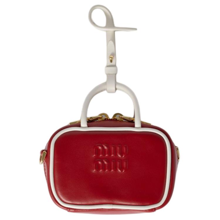 

MIU MIU Сумка через плечо beau calfskin, кроссбоди, женская сумка red & white