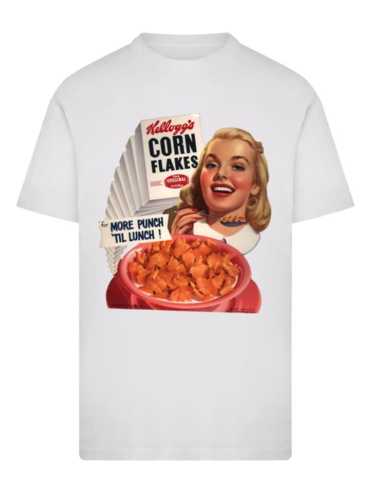 

Футболка Kellogg's Corn Flakes Cereal 1950-х годов, белая F4NT4STIC, Белый, Футболка Kellogg's Corn Flakes Cereal 1950-х годов, белая F4NT4STIC