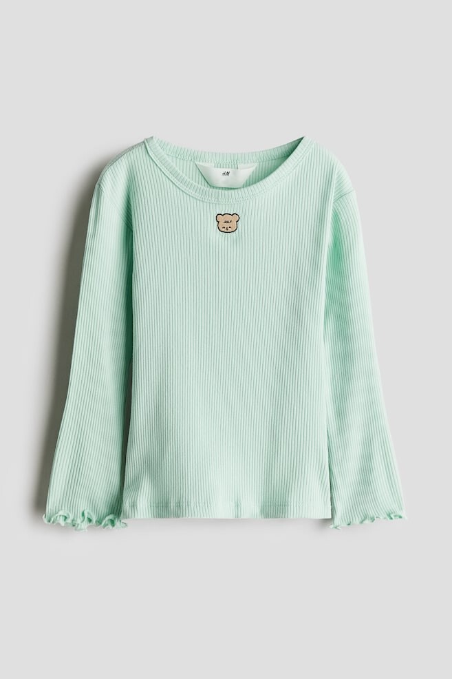

Рубашка из джерси с вышивкой H&M, мультиколор