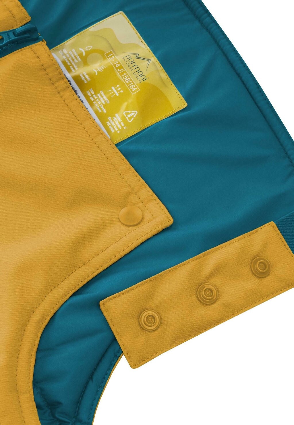 Штаны теплые WINTER-THEMO-SKI MIT HOSENTRÄGERN WASSERDICHTE GEFÜTTERTE normani Outdoor Sports, желтый — фото 4