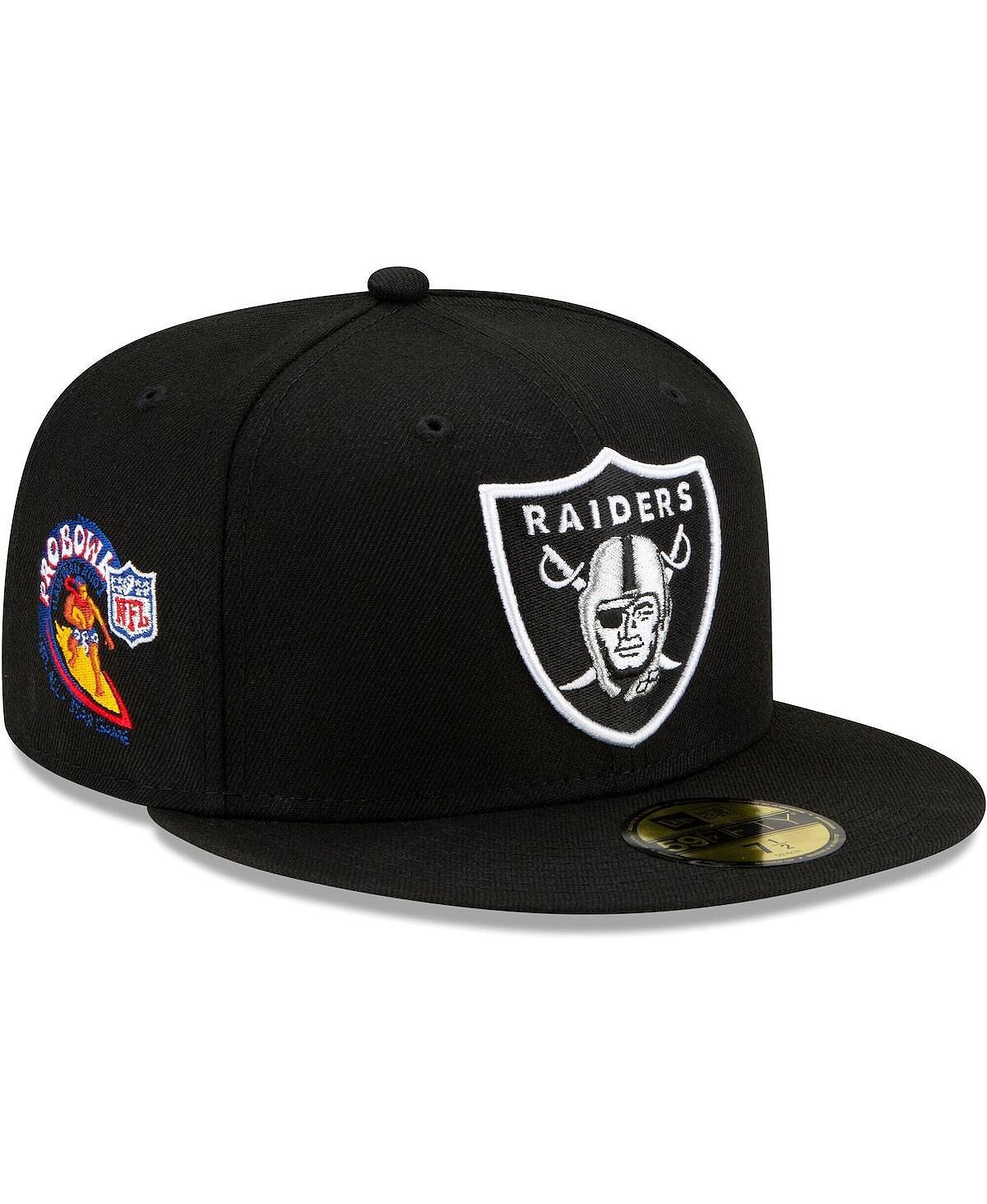 

Мужская черная приталенная шляпа Las Vegas Raiders 2001 Pro Bowl Patch Up 59FIFTY New Era