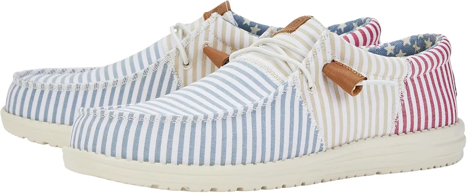 

Мужские кроссовки Hey Dude Wally-Tri Varsity Sport Mesh | Мужская обувь | Мужские слипоны | Удобные и легкие HEYDUDE, синий/красный