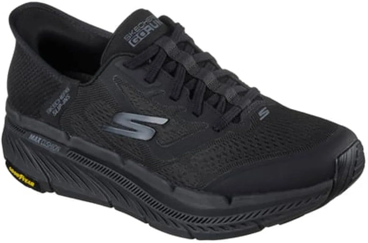 Мужские слипоны Skechers Max Cushioning Premier 2.0 Ascendant II Hands-Free, Black Textile Synthetic