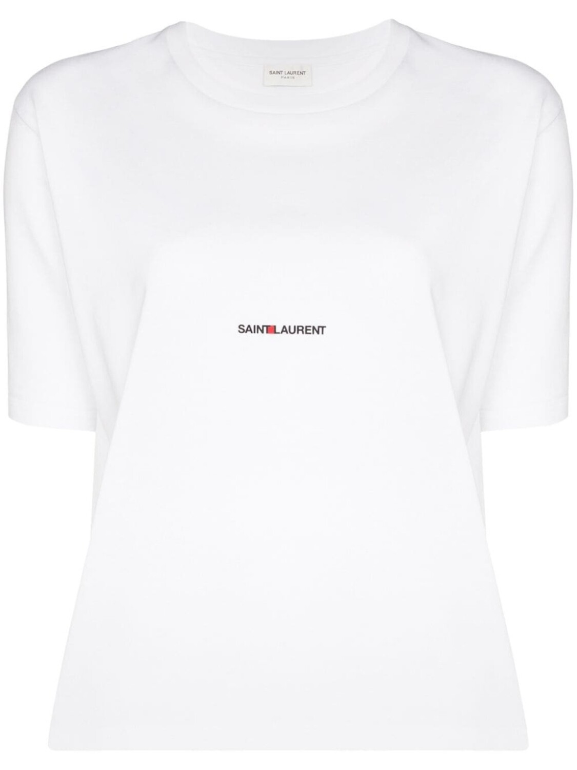 

Saint Laurent футболка с логотипом, белый