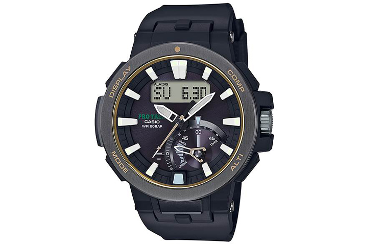 

CASIO Часы Men PRO TREK Black Watch PRW-7000-1B, Yellow Black Watch Dial