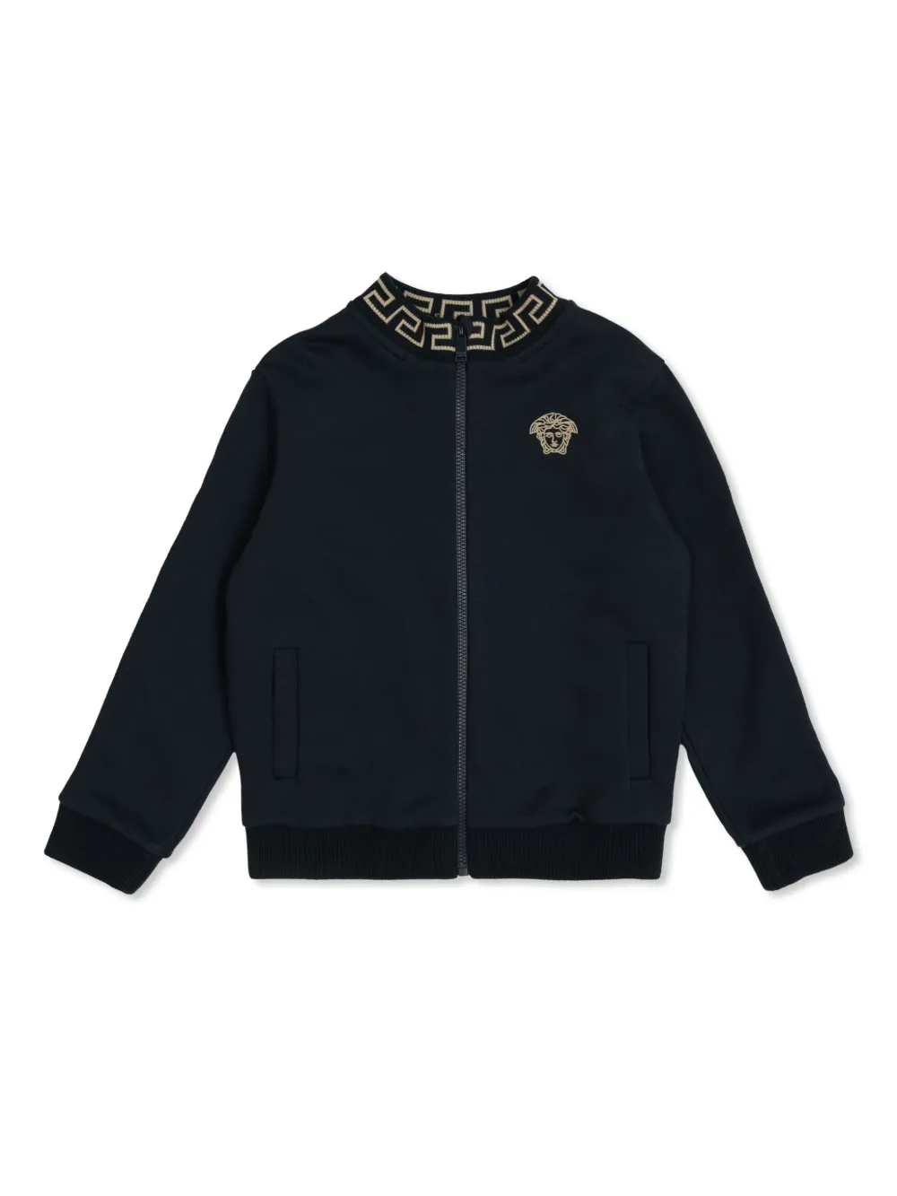 

Кардиган с вышивкой Medusa Versace Kids, синий