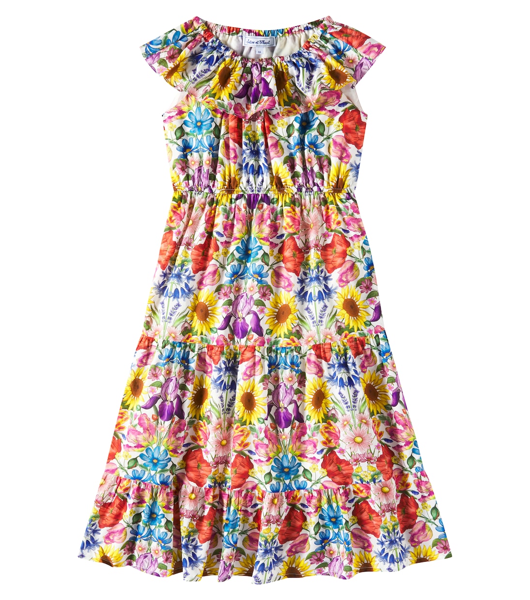 

Платье из хлопка с цветочным принтом Tartine et Chocolat, Multicolore