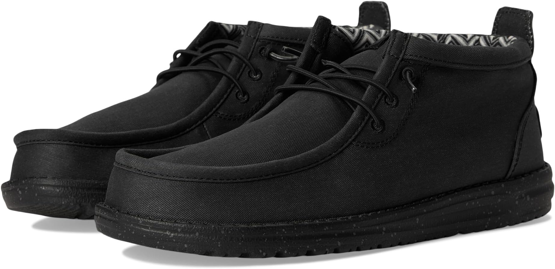 

Лоферы Hey Dude Wally Mid Stretch Canvas, Black/Black