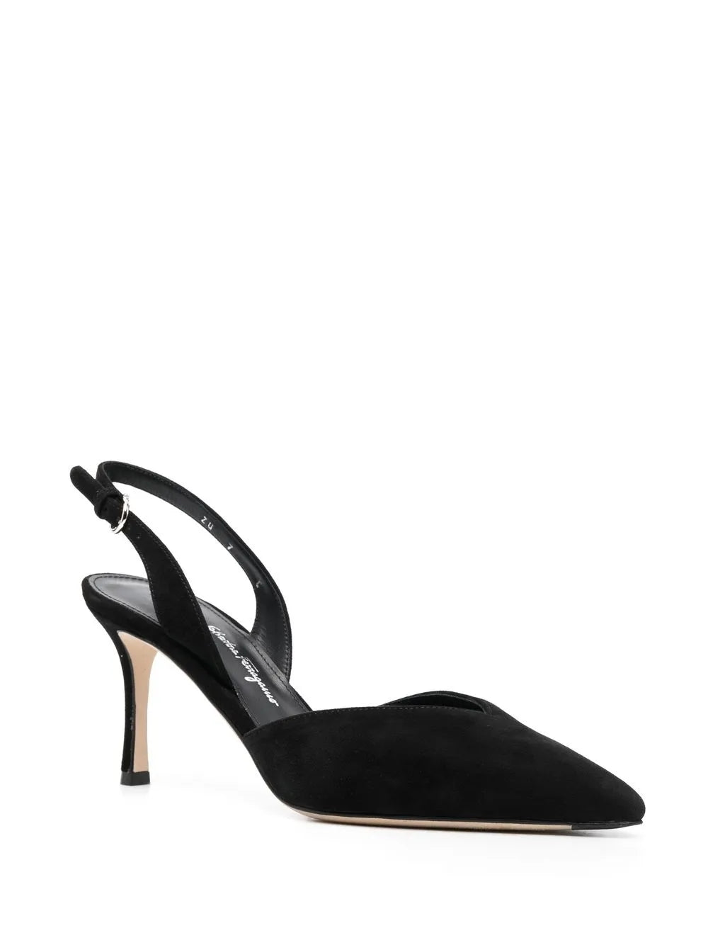 Ferragamo Туфли на каблуке 80 мм с пряжкой Salvatore Ferragamo, черный — фото 2