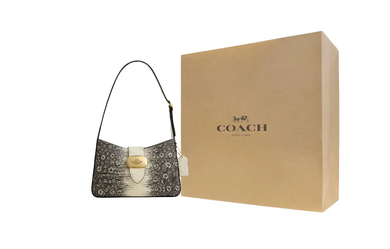 

COACH Кожаная сумка через плечо среднего размера