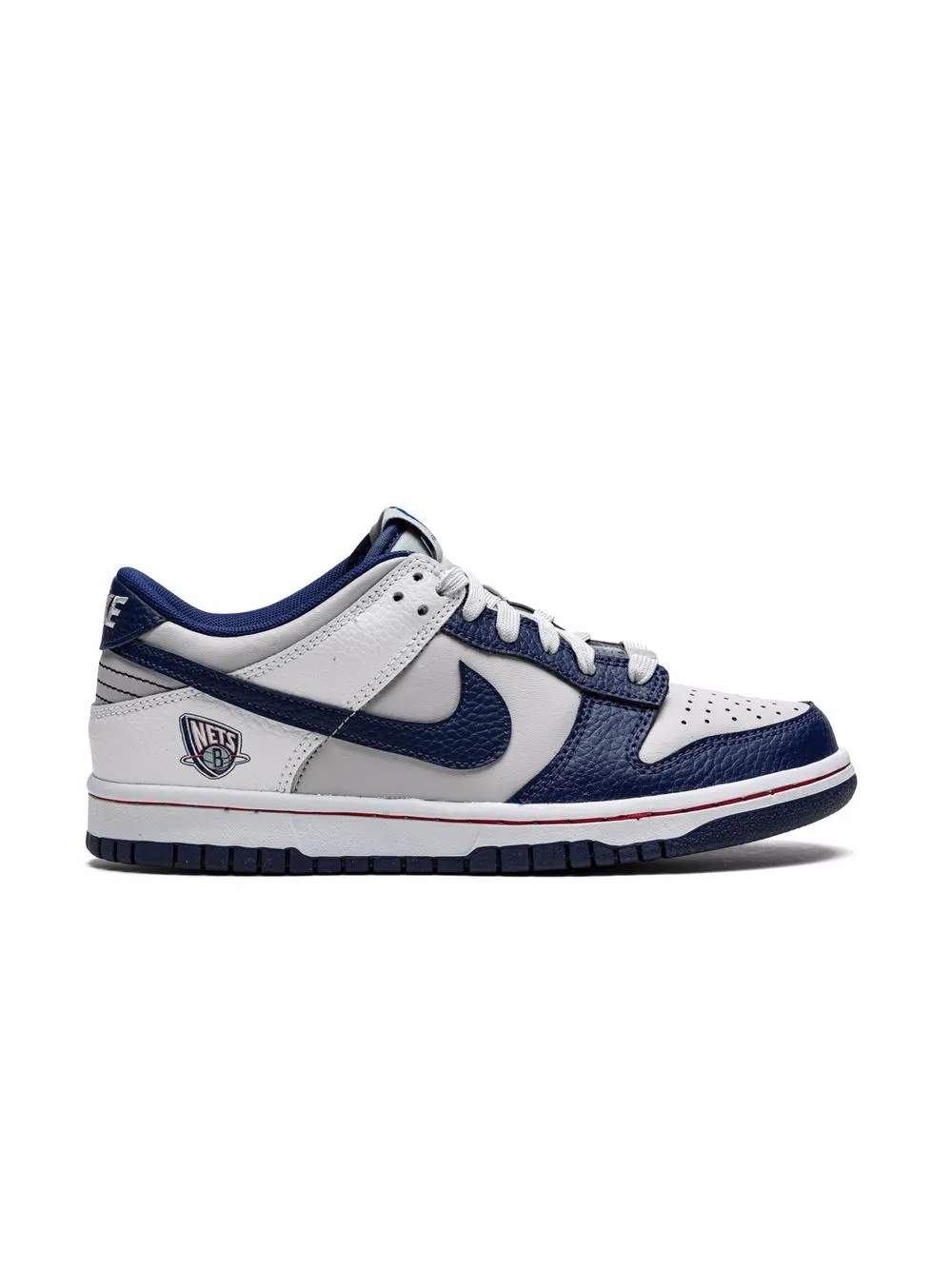 Кроссовки Dunk Low NBA 75th Anniversary Brooklyn Nets Nike Kids, серый — фото 2