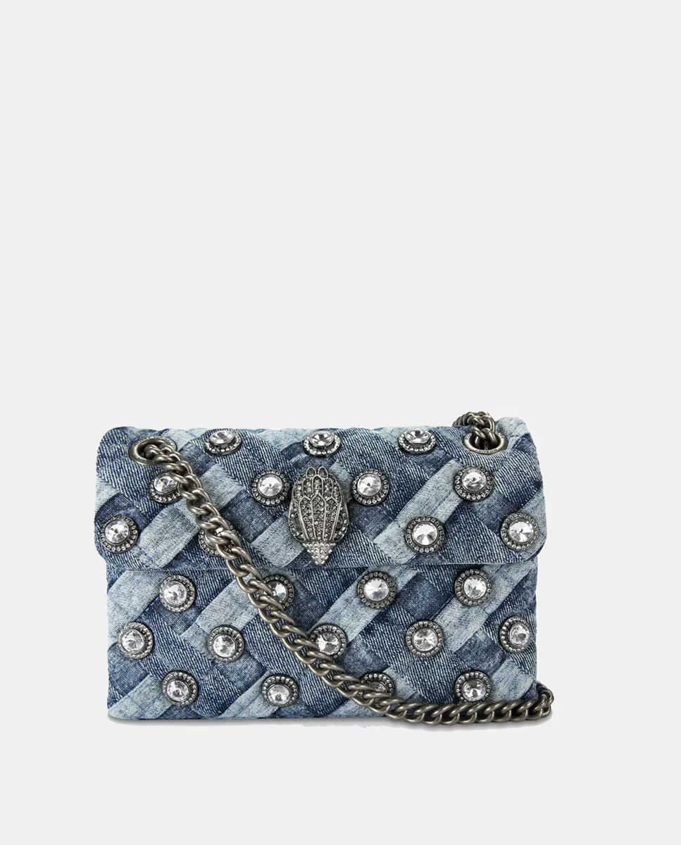 

Джинсовая мини-сумка на плечо Kensington Kurt Geiger, синий
