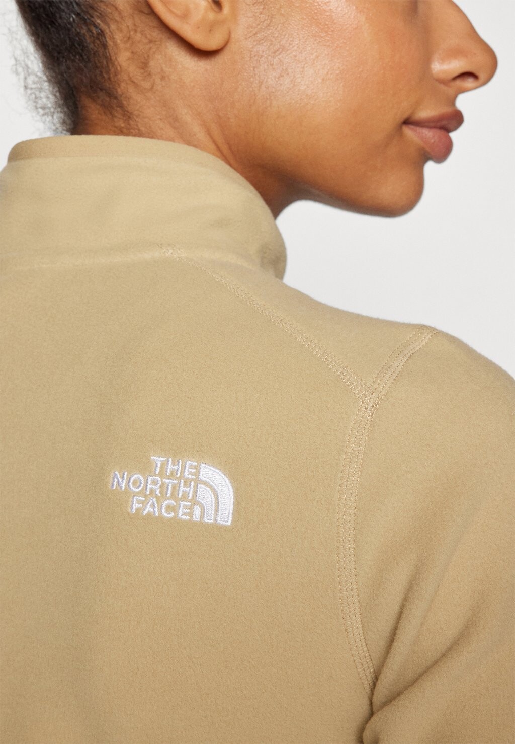 

Флисовый джемпер 100 GLACIER 1/4 ZIP The North Face, светло-коричневый