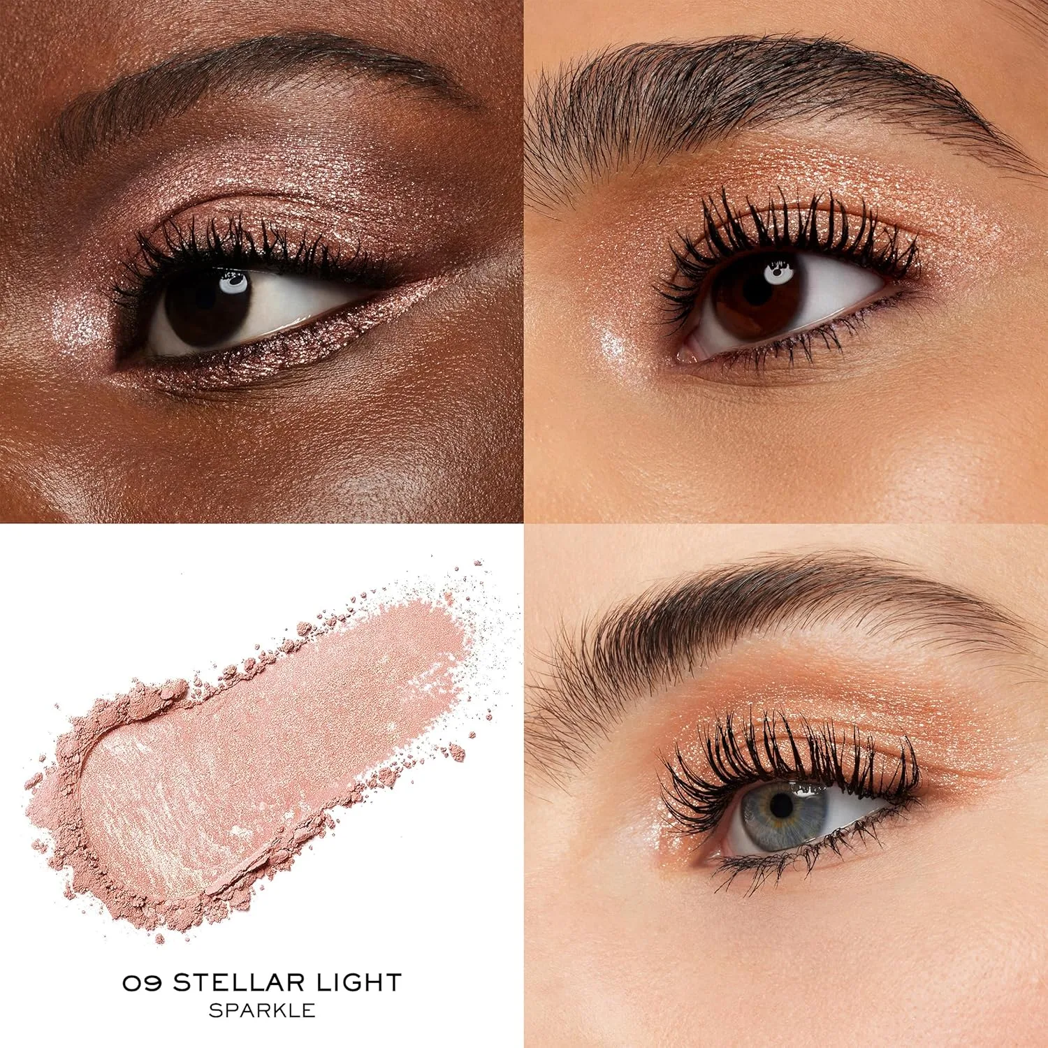 Тени для век Lancôme Idôle Goddess Dimension, мерцающий финиш - высокая пигментация, стойкость в складках века, стойкий макияж глаз, легко растушевывается, можно наслаивать цвет., 09 Celestial Spark — фото 3