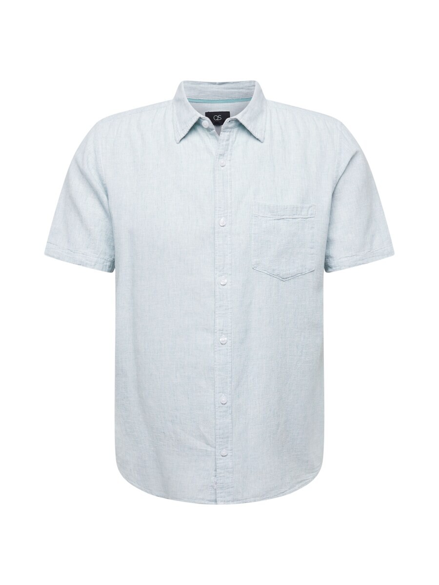 

Повседневная рубашка QS Slim fit Button Up Shirt, светло-синий