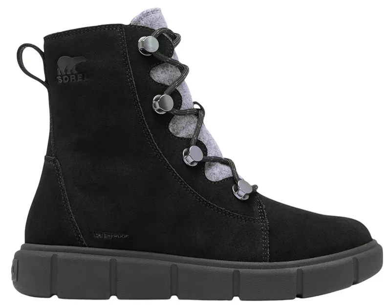 Женские зимние ботинки Sorel Explorer III Joan замшевые, черный