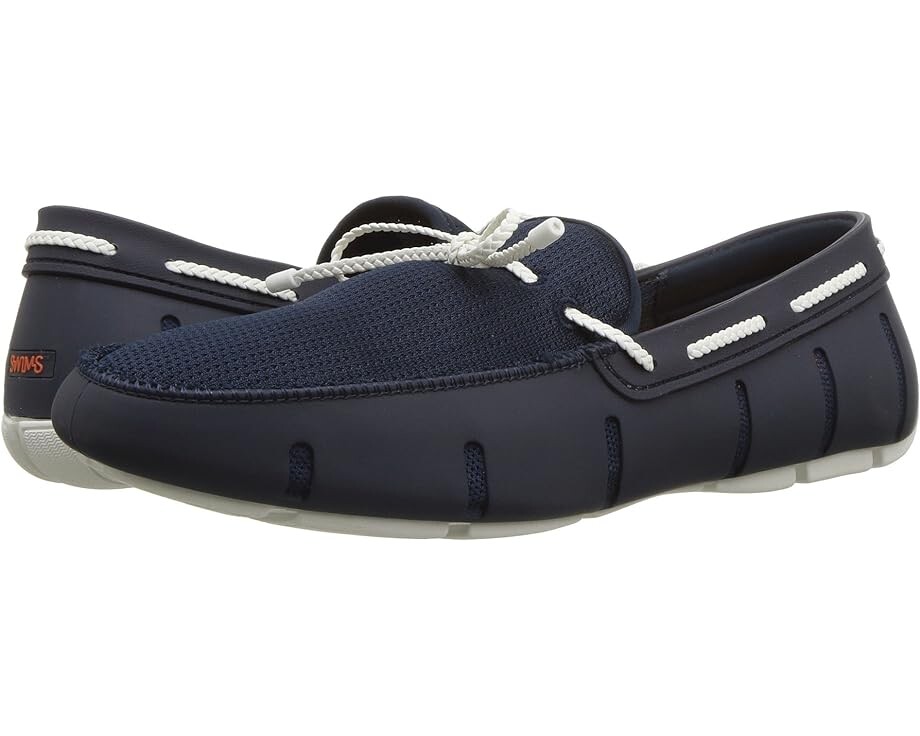 

Лоферы SWIMS Braided Lace Loafer, темно-синий/белый