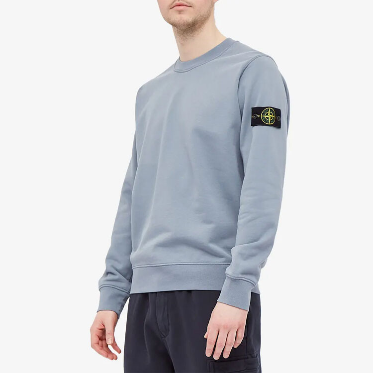 Толстовка мужская Powder Blue Stone Island, розовый/голубой — фото 2