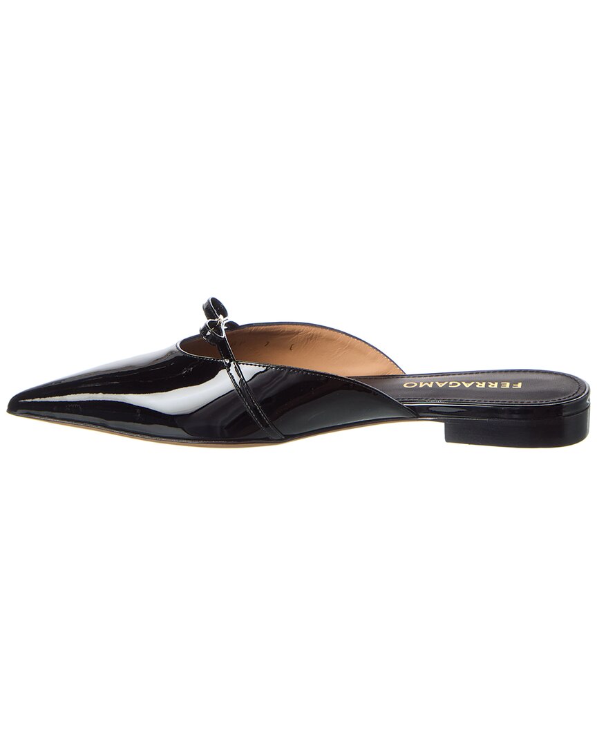 Ferragamo Боу мини кожаные мюли Salvatore Ferragamo, черный — фото 2