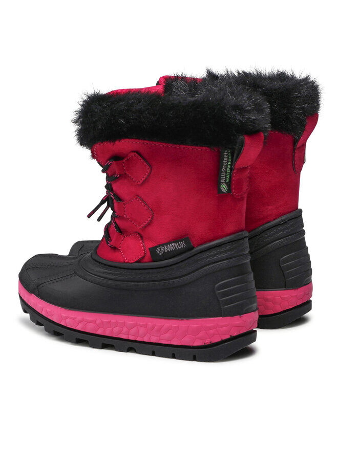Зимние Ботинки Boatilus Youth Joggy Sint Leather Boot NJ16 VAR.21ZU Rosa, розовый/черный — фото 3
