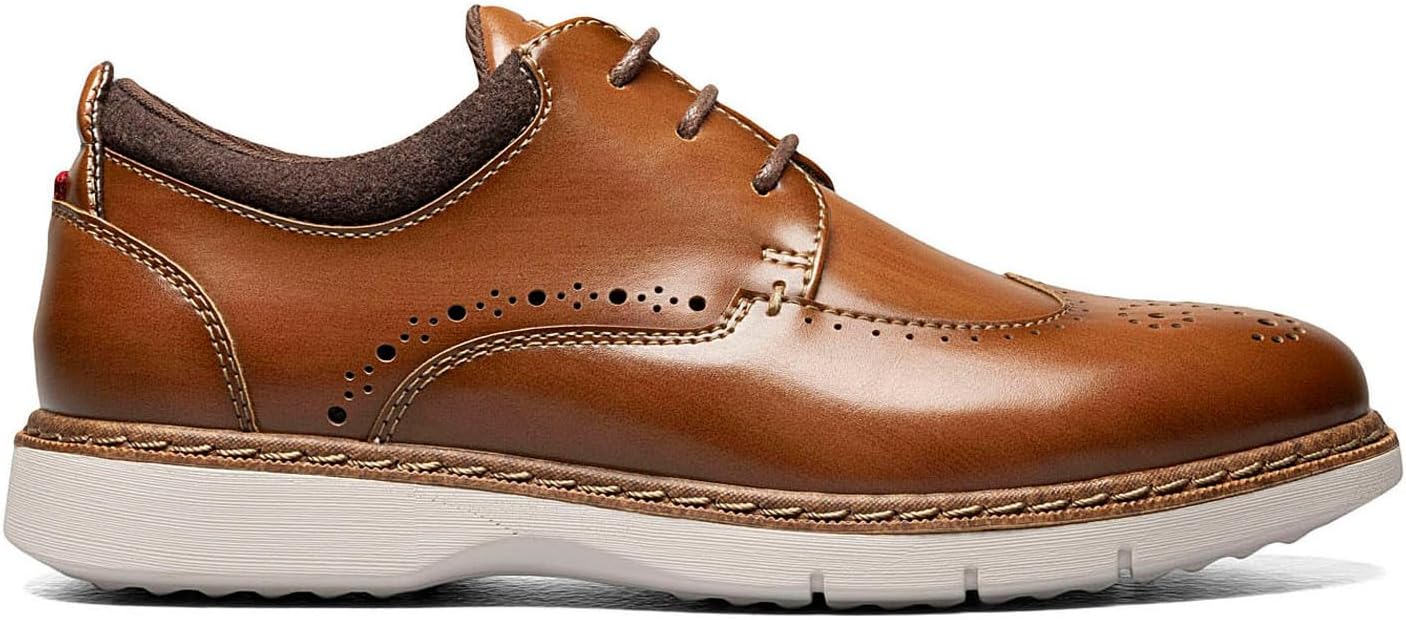 Туфли Stacy Adams Boys Synergy Wingtip Lace, Cognac — фото 3