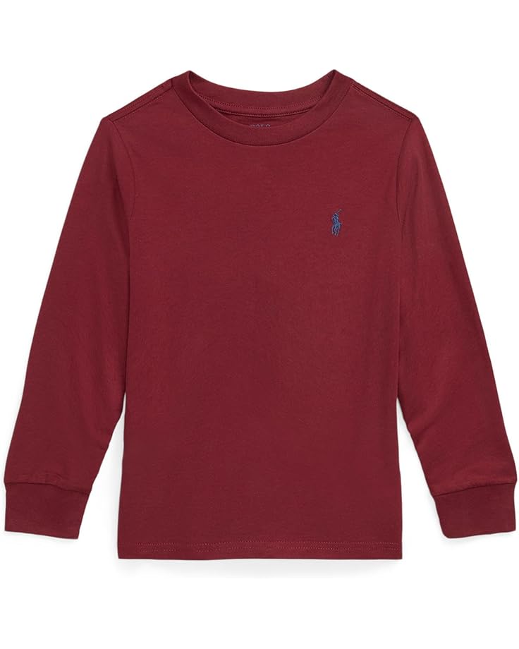 

Лонгслив Polo Ralph Lauren Kids Cotton Jersey Long Sleeve Tee, цвет Red Carpet/C7956