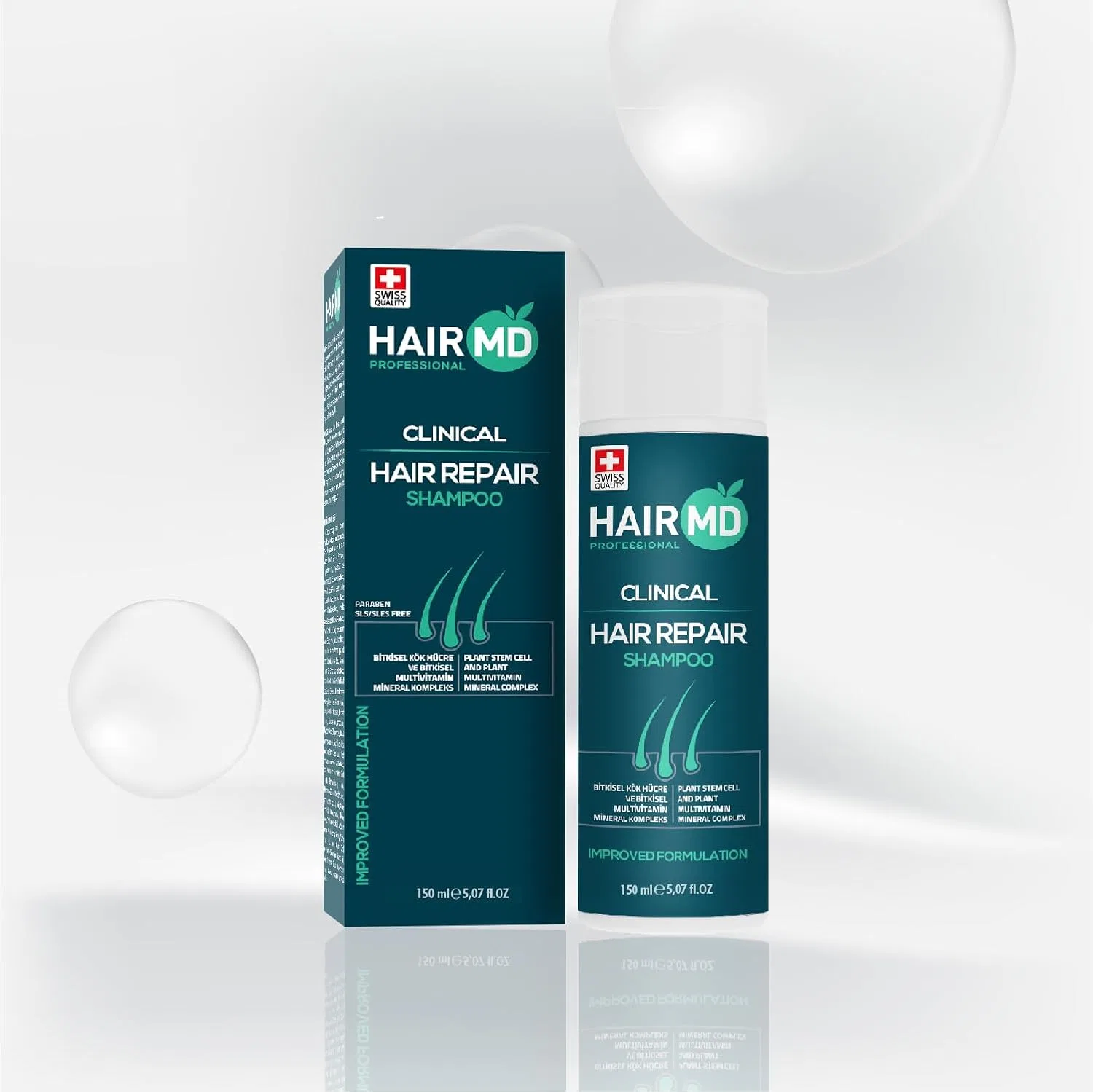 Шампунь «Transplant Clinical Repair» с биотином от HairMD — фото 2
