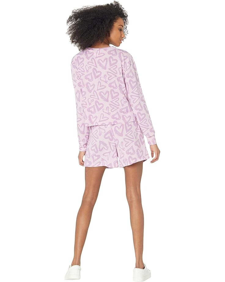 

Пижамный комплект Catherine Malandrino Pullover & Short Lounge Set, цвет Orchid Bouquet