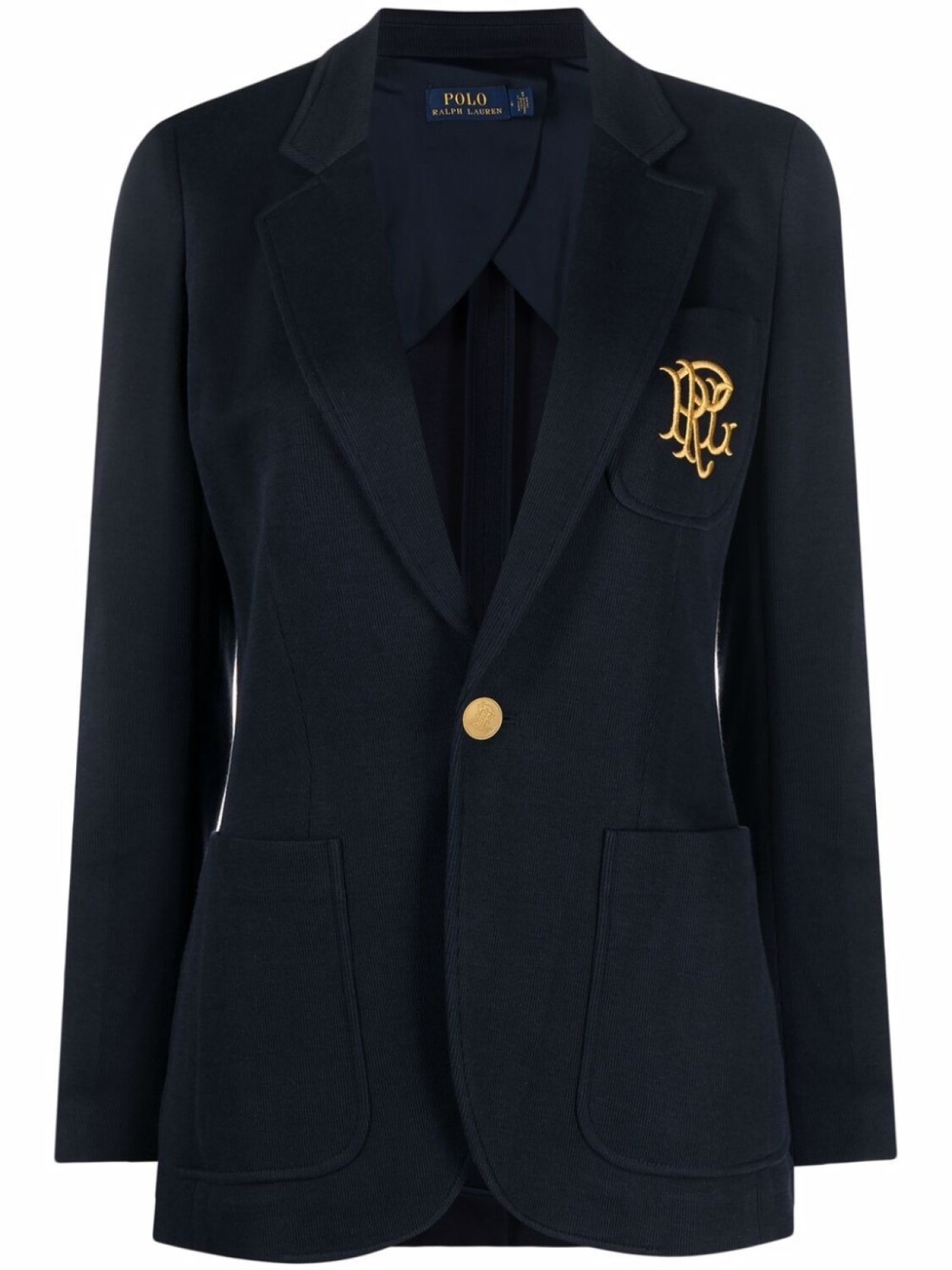 

Polo Ralph Lauren блейзер с вышитой монограммой, синий