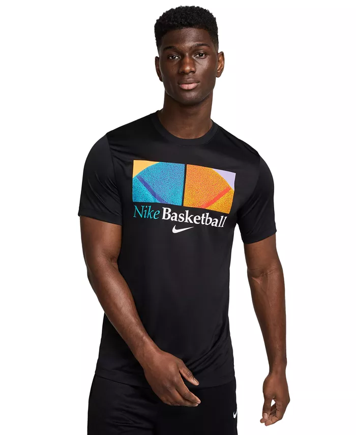 

Мужская футболка для баскетбола Dri-FIT Classic-Fit с принтом Nike, черный